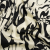 Mood Exclusive Cream Cosmic Chaos Sustainable Viscose and Recycled Polyester Satin | Mood Fabrics