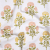 Coral, Yellow and Green Classic Floral Printed Cotton Canvas | Mood Fabrics