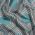 Teal, Charcoal and Gray Reverberating Hexagons Polyester Jacquard | Mood Fabrics