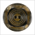 Burnt Brown 2-Hole Carved Horn Button - 54L/34mm | Mood Fabrics
