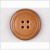 Natural Leather Button - 40L/25.5mm | Mood Fabrics
