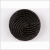Black Knotted Glass Shank Back Button - 22L/14mm | Mood Fabrics