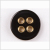 Black Plastic Button - 32L/20mm | Mood Fabrics