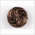 Copper Floral and Swirl Glass Button - 22L/14mm | Mood Fabrics