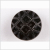 Black Studded Glass Shank Back Button - 22L/14mm | Mood Fabrics
