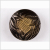 Gold Shaded Glass Button - 36L/23mm | Mood Fabrics