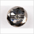 Crystal and Platinum Glass Button - 40L/25.5mm | Mood Fabrics