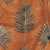 British Imported Terracotta Ferns Printed Cotton Canvas | Mood Fabrics