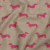 British Imported Raspberry Dachshunds Printed Cotton Canvas | Mood Fabrics