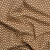 British Imported Bronze Leafy Chevrons Printed Cotton and Linen Canvas | Mood Fabrics