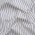British Imported French Navy Candy Striped Printed Slubbed Cotton Canvas | Mood Fabrics