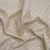 British Imported Almond Little Stars Printed Slubbed Cotton Canvas | Mood Fabrics