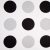 Off-White/Black/Gray Polka Dots Canvas | Mood Fabrics