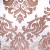 Beige/Chocolate Damask Velvet | Mood Fabrics
