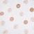 White/Copper Polka Dots Organza | Mood Fabrics