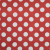 Mood Exclusive Red Mahina Dots Stretch Cotton Sateen | Mood Fabrics