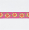 Marigold Pink French Jacquard Ribbon | Mood Fabrics