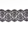 European Black Floral Chantilly Eyelash Lace Trim - 7.75 | Mood Fabrics