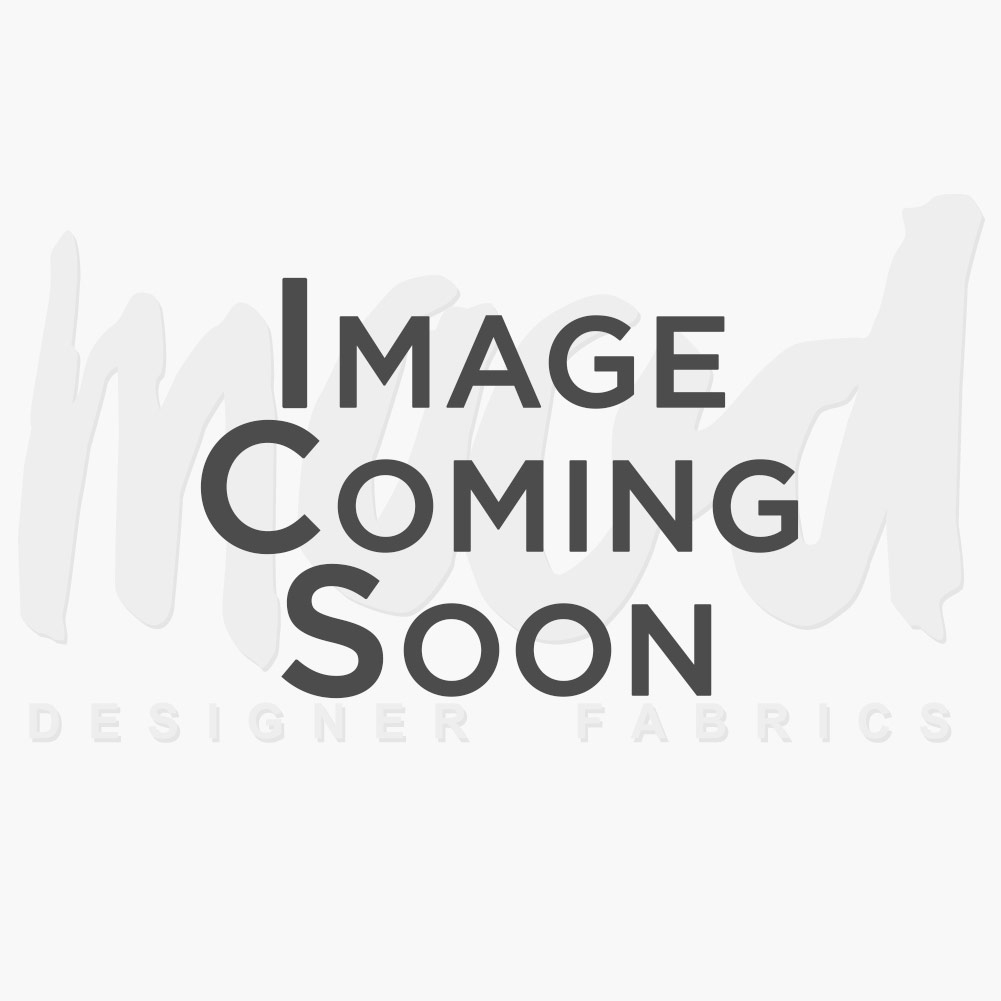 Famous NYC Designer Blue and Green Floral Silk Georgette Panel | Mood Fabrics