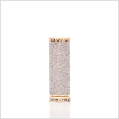 100 Pale Grey 100m Gutermann Sew All Thread | Mood Fabrics