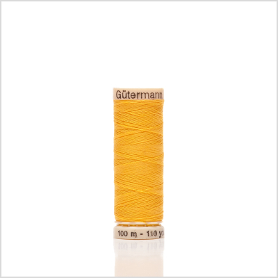 855 Saffron 100m Gutermann Sew All Thread | Mood Fabrics