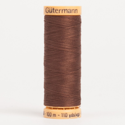 3060 Brown 100m Gutermann Cotton Thread | Mood Fabrics