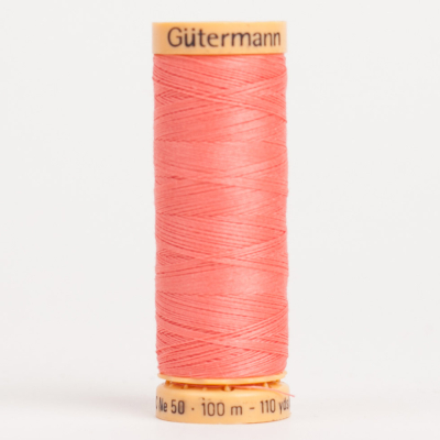 4950 Light Coral 100m Gutermann Cotton Thread | Mood Fabrics