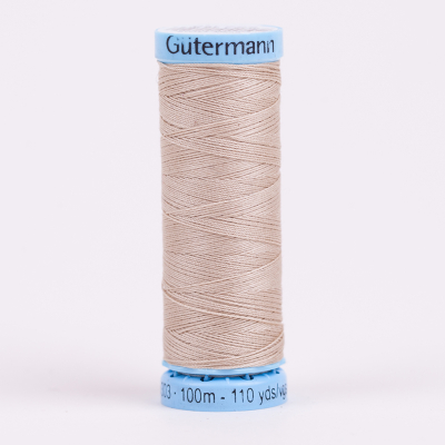 722 Sand 100m Gutermann Silk Thread | Mood Fabrics