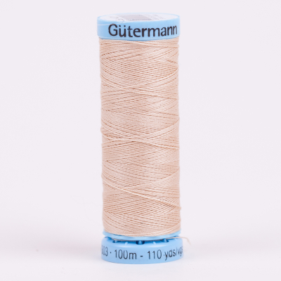 421 Bright Beige 100m Gutermann Silk Thread | Mood Fabrics