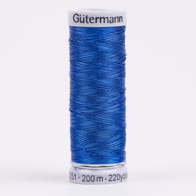 315 Royal Blue 200m Gutermann Metallic Thread | Mood Fabrics