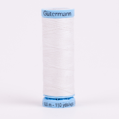 800 White 100m Gutermann Silk Thread | Mood Fabrics