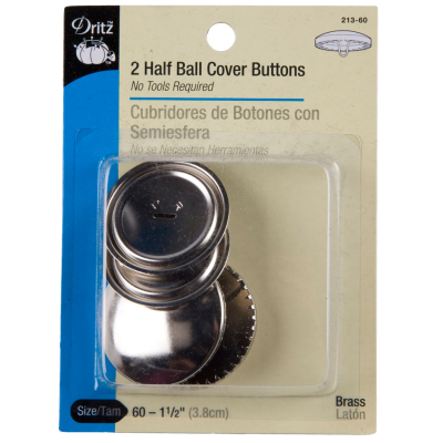 Dritz Half Ball Covered Buttons Size 60-1 1/2