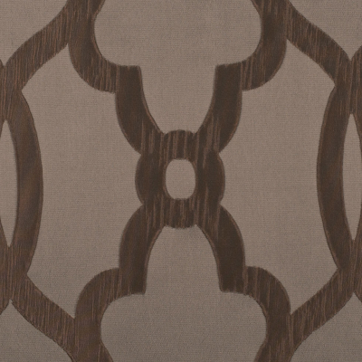 Taupe Geometric Brocade | Mood Fabrics