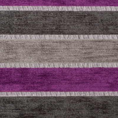 Gray Stripes Chenille | Mood Fabrics