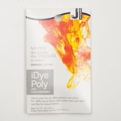 448 Orange Jacquard iDye Poly | Mood Fabrics
