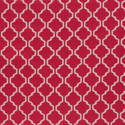 Paprika Geometric Trellis Polyester | Mood Fabrics