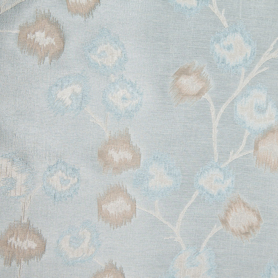 Spa/Beige Soft Floral Satiny Brocade | Mood Fabrics