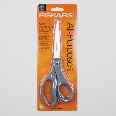 Fiskars Grey All-Purpose Classic Bent Scissors - 8