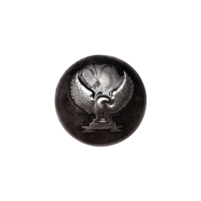 Italian Silver Metal Shank Back Button - 24L/15mm | Mood Fabrics