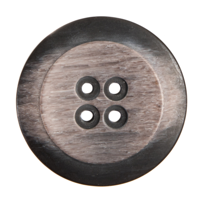 Italian Taupe Plastic Button - 54L/34mm | Mood Fabrics