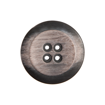 Italian Taupe Plastic Button - 36L/23mm | Mood Fabrics