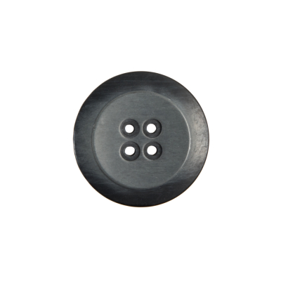 Italian Black Plastic Button - 28L/18mm | Mood Fabrics