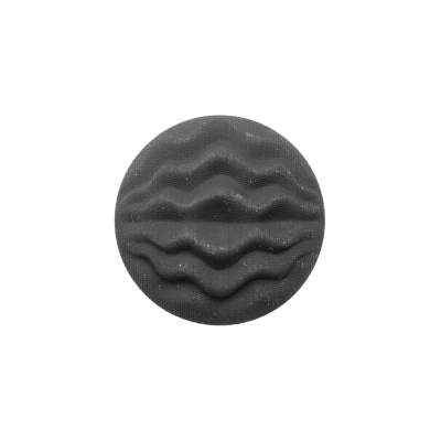 Italian Gray Wavy-Textured Plastic Shank Back Button - 28L/18mm | Mood Fabrics