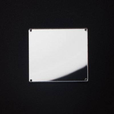 Silver Laminate 4-Hole Square Plastic Mirror - 110L/70mm | Mood Fabrics