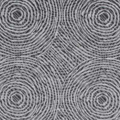 Slate Geometric Swirls on a Cotton and Polyester Woven | Mood Fabrics
