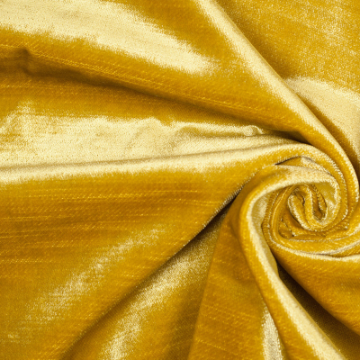 Lemonade Polyester Velvet | Mood Fabrics