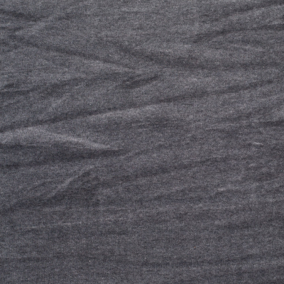 Dark Heathered Gray Cotton-Polyester Velour | Mood Fabrics
