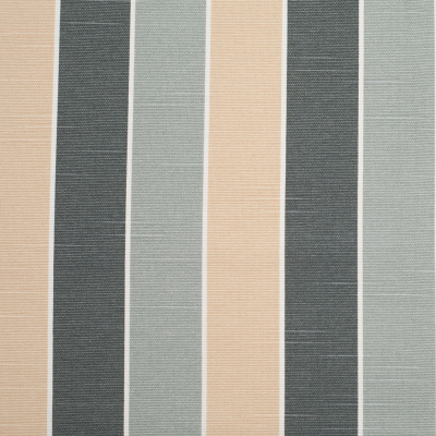 Spanish Gray-1 Striped Poly-Cotton Woven | Mood Fabrics