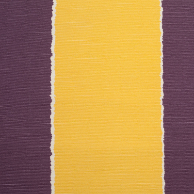Spanish Yellow/Purple Striped Poly-Cotton Woven | Mood Fabrics