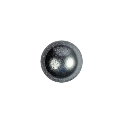 Italian Metallic Silver Shank Back Button - 20L/12.5mm | Mood Fabrics